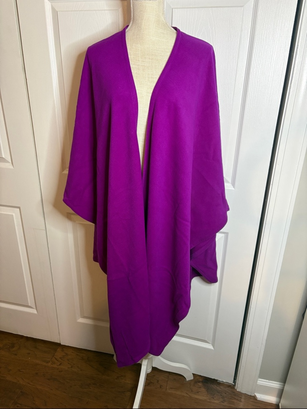 Louis Feraud Purple Wrap Scarf